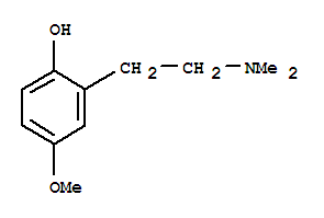 (9CI)-2-[2-(二甲基氨基)乙基]-4-甲氧基-苯酚結(jié)構(gòu)式_745736-66-7結(jié)構(gòu)式