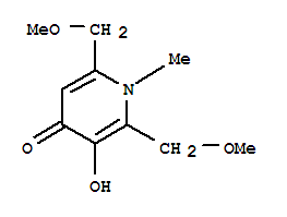 (9ci)-3-羥基-2,6-雙(甲氧基甲基)-1-甲基-4(1H)-吡啶酮結(jié)構(gòu)式_746599-88-2結(jié)構(gòu)式