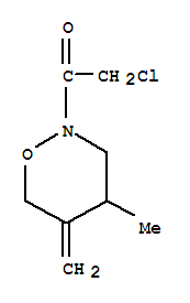 (9ci)-2-(氯乙酰基)四氫-4-甲基-5-亞甲基-2H-1,2-噁嗪結(jié)構(gòu)式_74776-49-1結(jié)構(gòu)式