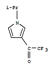 (9ci)-2,2,2-三氟-1-[1-(1-甲基乙基)-1H-吡咯-3-基]-乙酮結構式_74889-34-2結構式