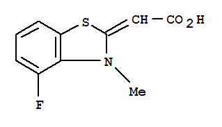 (9ci)-(4-氟-3-甲基-2(3h)-苯并噻唑)-乙酸結(jié)構(gòu)式_749255-43-4結(jié)構(gòu)式