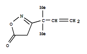(9ci)-3-(1,1-二甲基-2-丙烯基)-5(4H)-異噁唑酮結(jié)構(gòu)式_74949-52-3結(jié)構(gòu)式