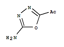 (9ci)-1-(5-氨基-1,3,4-噁二唑-2-基)-乙酮結構式_74949-72-7結構式