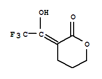 (9ci)-四氫-3-(2,2,2-三氟-1-羥基亞乙基)-2H-吡喃-2-酮結構式_750597-24-1結構式