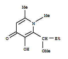 (9ci)-3-羥基-2-(1-甲氧基丙基)-1,6-二甲基-4(1H)-吡啶酮結(jié)構(gòu)式_752186-89-3結(jié)構(gòu)式