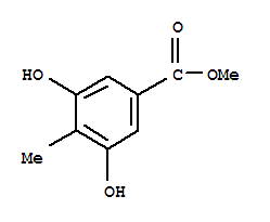 3,5-二羥基-4-甲基苯甲酸甲酯結構式_75238-29-8結構式