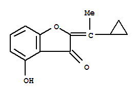 (9ci)-2-(1-環(huán)丙基亞乙基)-4-羥基-3(2H)-苯并呋喃酮結(jié)構(gòu)式_753013-39-7結(jié)構(gòu)式