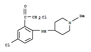 2-氯-1-[5-氯-2-[(1-甲基-4-哌啶基)氨基]苯基]-乙酮結(jié)構(gòu)式_753413-06-8結(jié)構(gòu)式