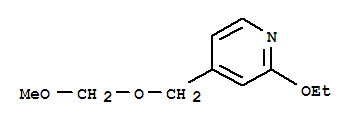 (9CI)-2-乙氧基-4-[(甲氧基甲氧基)甲基]-吡啶結(jié)構(gòu)式_754218-85-4結(jié)構(gòu)式