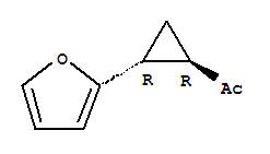 反式-(9ci)-1-[2-(2-呋喃)環(huán)丙基]-乙酮結(jié)構(gòu)式_75491-25-7結(jié)構(gòu)式