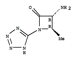 反式-(9ci)-3-氨基-4-甲基-1-(1H-四唑-5-基)-2-氮雜啶酮結(jié)構(gòu)式_755710-69-1結(jié)構(gòu)式