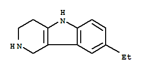 (9ci)-8-乙基-2,3,4,5-四氫-1H-吡啶并[4,3-b]吲哚結(jié)構(gòu)式_756761-54-3結(jié)構(gòu)式