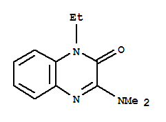(9ci)-3-(二甲基氨基)-1-乙基-2(1H)-喹噁啉酮結構式_756797-55-4結構式