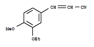 (9ci)-3-(3-乙氧基-4-甲氧基苯基)-2-丙烯腈結(jié)構(gòu)式_757962-43-9結(jié)構(gòu)式