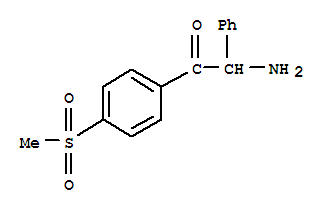 2-氨基-1-[4-(甲基磺?；?苯基]-2-苯基-乙酮結(jié)構(gòu)式_759395-57-8結(jié)構(gòu)式