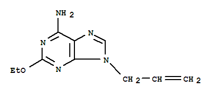 (9ci)-2-乙氧基-9-(2-丙烯基)-9H-嘌呤-6-胺結構式_759419-39-1結構式
