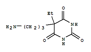 (9ci)-5-(3-氨基丙基)-5-乙基-2,4,6(1H,3h,5h)-嘧啶三酮結(jié)構(gòu)式_760912-25-2結(jié)構(gòu)式