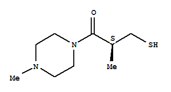 (s)-(9ci)-1-(3-疏基-2-甲基-1-氧代丙基)-4-甲基哌嗪結構式_761357-97-5結構式