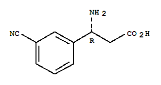(R)-3-氨基-3-(3-氰基苯基)-丙酸結構式_761396-82-1結構式