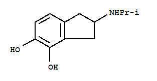 (9ci)-2,3-二氫-2-[(1-甲基乙基)氨基]-1H-茚-4,5-二醇結構式_762194-44-5結構式