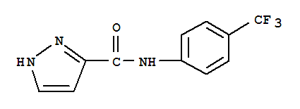 (9ci)-n-[4-(三氟甲基)苯基]-1H-吡唑-3-羧酰胺結(jié)構(gòu)式_763108-45-8結(jié)構(gòu)式