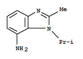 (9ci)-2-甲基-1-(1-甲基乙基)-1H-苯并咪唑-7-胺結構式_76320-93-9結構式