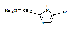 (9ci)-1-[2-[(二甲基氨基)甲基]-1H-咪唑-4-基]-乙酮結(jié)構(gòu)式_763887-37-2結(jié)構(gòu)式