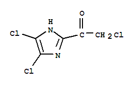 (9ci)-2-氯-1-(4,5-二氯-1H-咪唑-2-基)-乙酮結(jié)構(gòu)式_76431-05-5結(jié)構(gòu)式