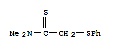 N,N-二甲基-2-(苯基硫代)-乙烷硫代酰胺結(jié)構(gòu)式_76454-68-7結(jié)構(gòu)式