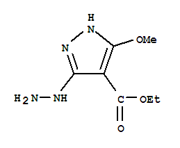 (9ci)-3-肼基-5-甲氧基-1H-吡唑-4-羧酸乙酯結(jié)構(gòu)式_765233-67-8結(jié)構(gòu)式