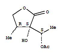 (3s,4r)-(9ci)-3-[(1s)-1-(乙?；趸?乙基]二氫-3-羥基-4-甲基-2(3H)-呋喃酮結(jié)構(gòu)式_765306-53-4結(jié)構(gòu)式