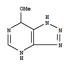 (9ci)-4,7-二氫-7-甲氧基-1H-1,2,3-噻唑并[4,5-d]嘧啶結(jié)構(gòu)式_766446-61-1結(jié)構(gòu)式