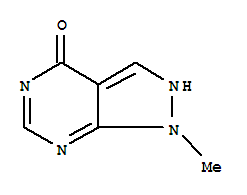 (9ci)-1,2-二氫-1-甲基-4H-吡唑并[3,4-d]嘧啶-4-酮結(jié)構(gòu)式_767237-00-3結(jié)構(gòu)式