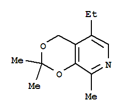(9ci)-5-乙基-2,2,8-三甲基-4H-1,3-二噁英并[4,5-c]吡啶結(jié)構(gòu)式_767569-06-2結(jié)構(gòu)式