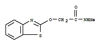(9ci)-2-(2-苯并噻唑氧基)-n-甲基-乙酰胺結(jié)構(gòu)式_76855-79-3結(jié)構(gòu)式