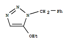 (9ci)-5-乙氧基-1-(苯基甲基)-1H-1,2,3-噻唑結(jié)構(gòu)式_77077-99-7結(jié)構(gòu)式