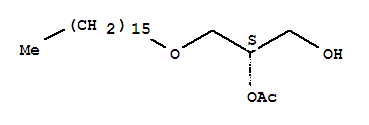 1-鄰十六基-2-鄰乙?；?sn-甘油結(jié)構式_77133-35-8結(jié)構式
