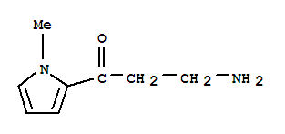 (9ci)-3-氨基-1-(1-甲基-1H-吡咯-2-基)-1-丙酮結(jié)構(gòu)式_771572-63-5結(jié)構(gòu)式