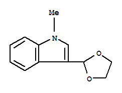 (9ci)-3-(1,3-二氧雜烷-2-基)-1-甲基-1H-吲哚結(jié)構(gòu)式_773093-52-0結(jié)構(gòu)式
