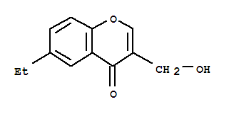 (9ci)-6-乙基-3-(羥基甲基)-4H-1-苯并吡喃-4-酮結(jié)構(gòu)式_773868-98-7結(jié)構(gòu)式