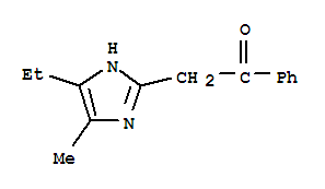 (9ci)-2-(4-乙基-5-甲基-1H-咪唑-2-基)-1-苯基-乙酮結(jié)構(gòu)式_774178-19-7結(jié)構(gòu)式