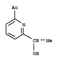 (9ci)-1-[6-(1-羥基乙基)-2-吡啶]-乙酮結(jié)構(gòu)式_774225-86-4結(jié)構(gòu)式