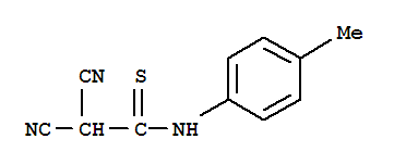(9ci)-2,2-二氰基-n-(4-甲基苯基)-乙烷硫代酰胺結(jié)構(gòu)式_775540-85-7結(jié)構(gòu)式