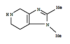 (9ci)-4,5,6,7-四氫-1,2-二甲基-1H-咪唑并[4,5-c]吡啶結(jié)構(gòu)式_776250-13-6結(jié)構(gòu)式