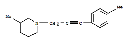 (9CI)-3-甲基-1-[3-(4-甲基苯基)-2-丙炔]-哌啶結(jié)構(gòu)式_777850-86-9結(jié)構(gòu)式