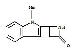 (9ci)-4-(1-甲基-1H-吲哚-2-基)-2-氮雜啶酮結(jié)構(gòu)式_777886-63-2結(jié)構(gòu)式