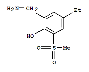 (9CI)-2-(氨基甲基)-4-乙基-6-(甲基磺?；?-苯酚結(jié)構(gòu)式_781570-06-7結(jié)構(gòu)式