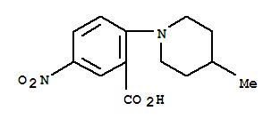 2-(4-甲基-1-哌啶)-5-硝基苯甲酸結(jié)構(gòu)式_78243-27-3結(jié)構(gòu)式