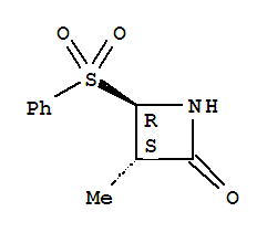 (3s,4r)-(9ci)-3-甲基-4-(苯基磺?；?-2-氮雜啶酮結(jié)構(gòu)式_782496-96-2結(jié)構(gòu)式
