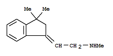 (9ci)-2-(2,3-二氫-3,3-二甲基-1H-茚-1-基)-n-甲基-乙胺結(jié)構(gòu)式_784080-37-1結(jié)構(gòu)式